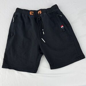 Zara Black Athletic Shorts with Drawstring and Pockets